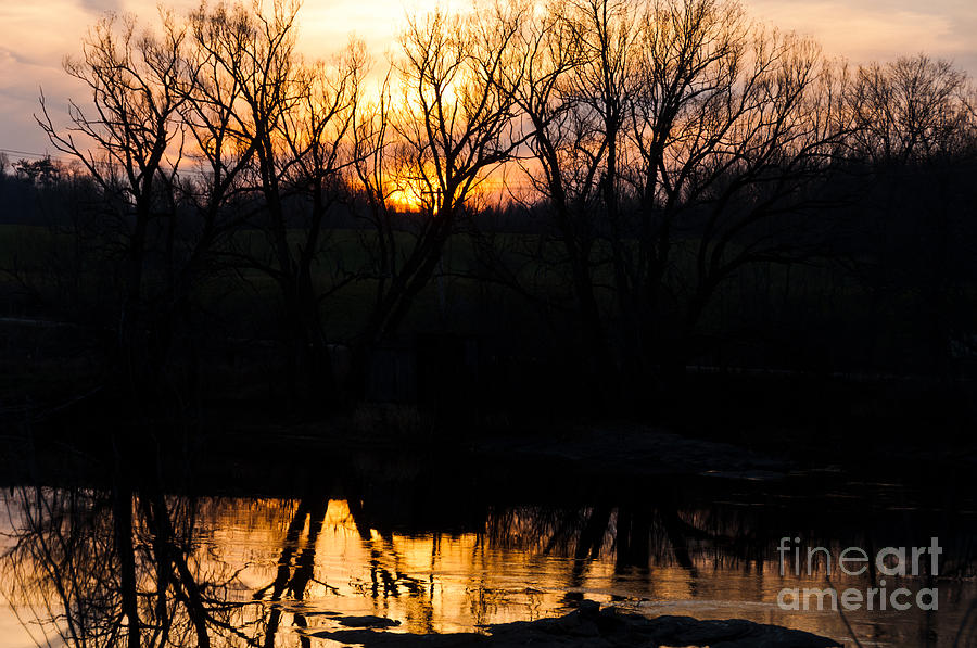 River Sunset Photograph by Cheryl Baxter