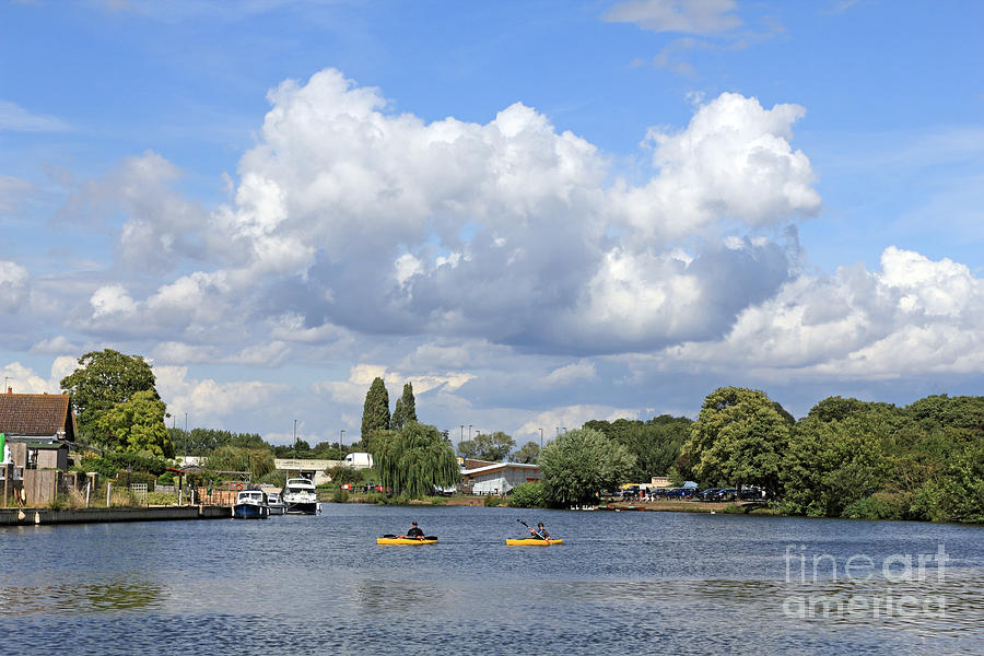 Walton-on-thames Photograph - River Thames at Walton-on-Thames U by Julia Gavin