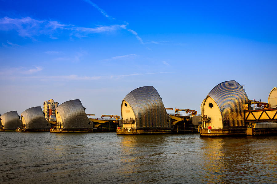 River Thames Flood Barrier Photograph By A Souppes   River Thames Flood Barrier A Souppes 