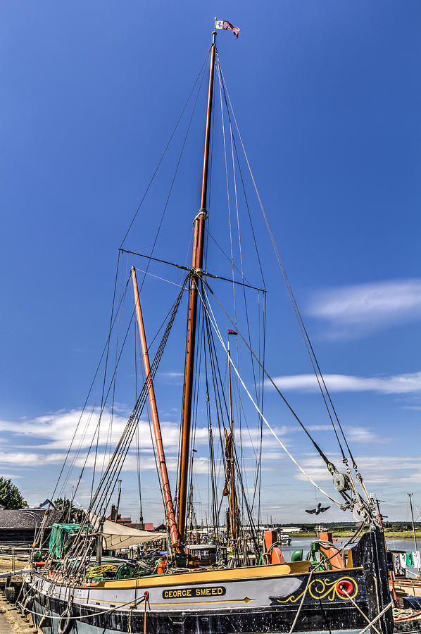 River Thames Sailing Barge Photograph by David Pyatt - Fine Art America