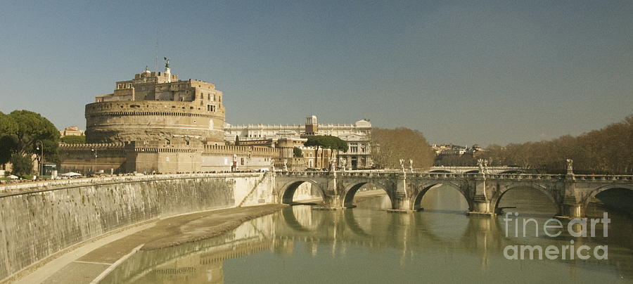 City Photograph - River Tibor Rome by Louise Fahy
