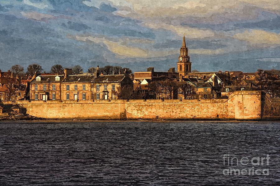 River Tweed at Berwick - Photo Art Photograph by Les Bell