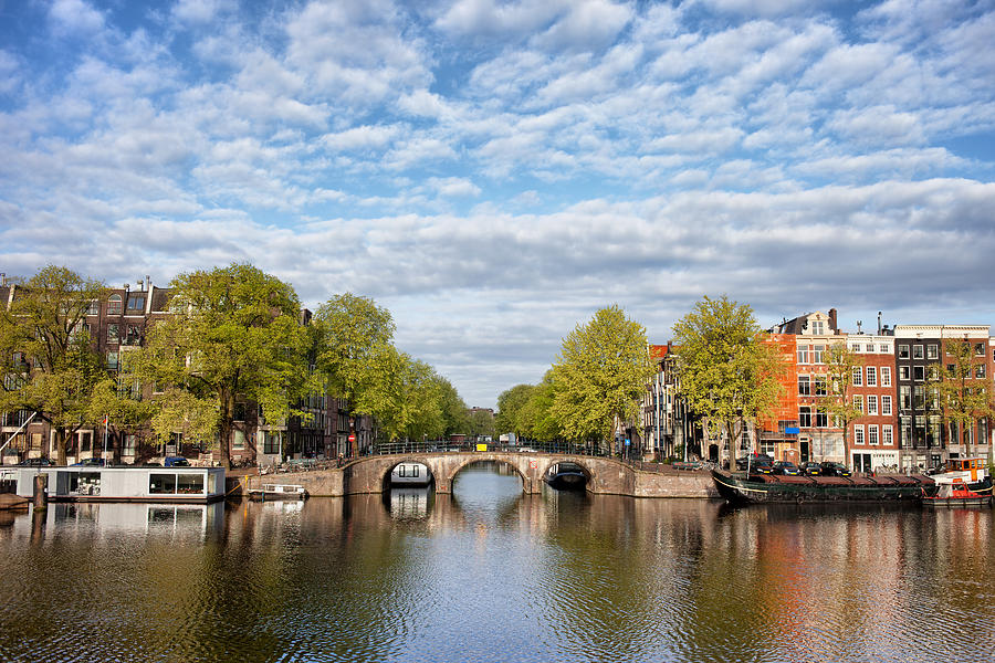 River View of Amsterdam in the Netherlands Photograph by Artur Bogacki