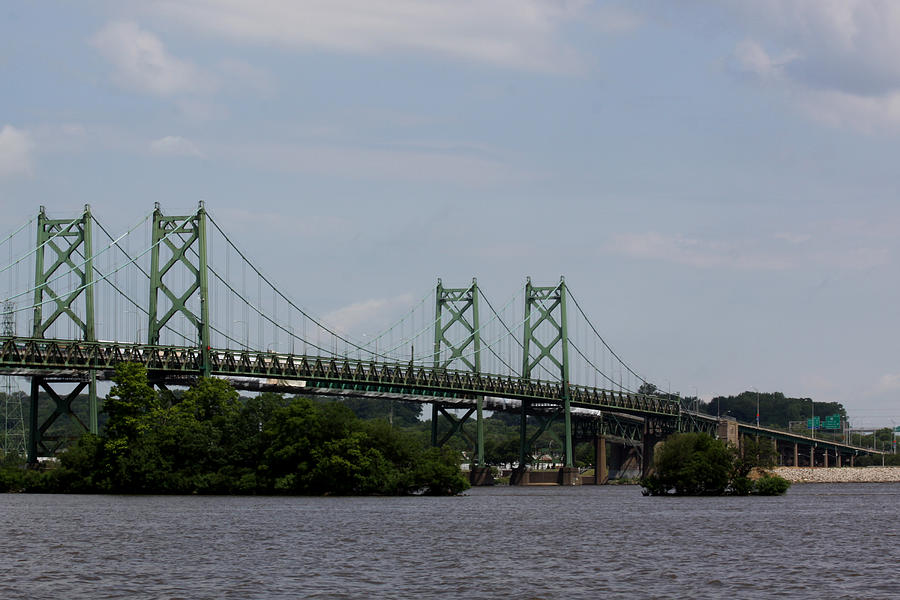 River View Of The I-74 Bridge Crossing The Mississippi River Photograph ...