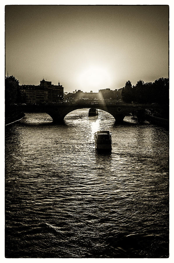 River Views on the Seine Photograph by Lenny Carter