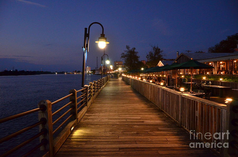 River Walk After Hours Photograph by Bob Sample