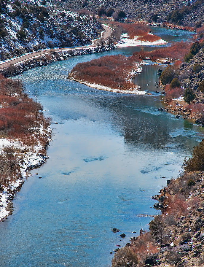 Winter Photograph - River Winter Blue  by Britt Runyon