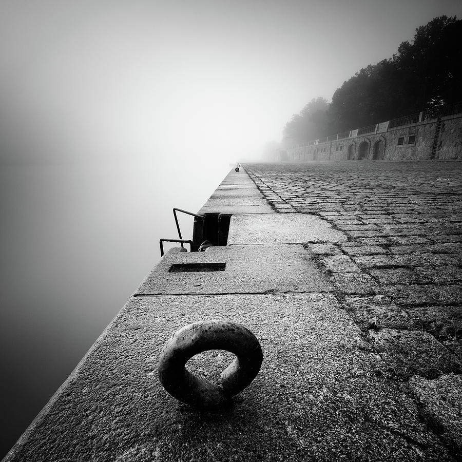 Black And White Photograph - Riverbank by Martin Rak