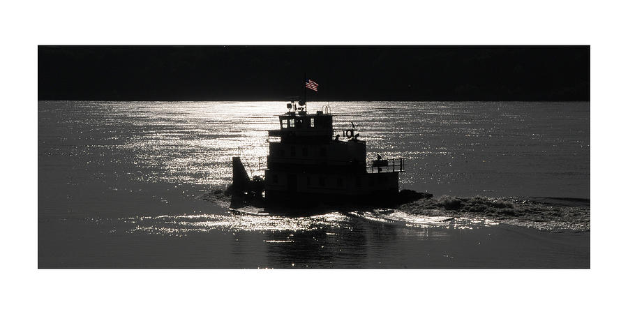 Boat Photograph - Tugboat by Leon Hollins III Boat Photograph - Tugboat by Leon Hollins III