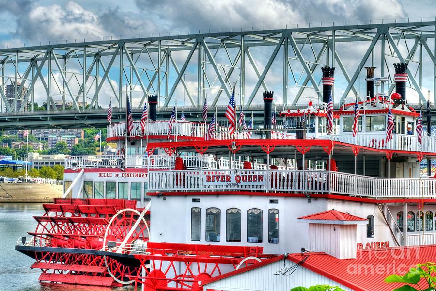 Riverboats Of Cincinnati Photograph by Mel Steinhauer