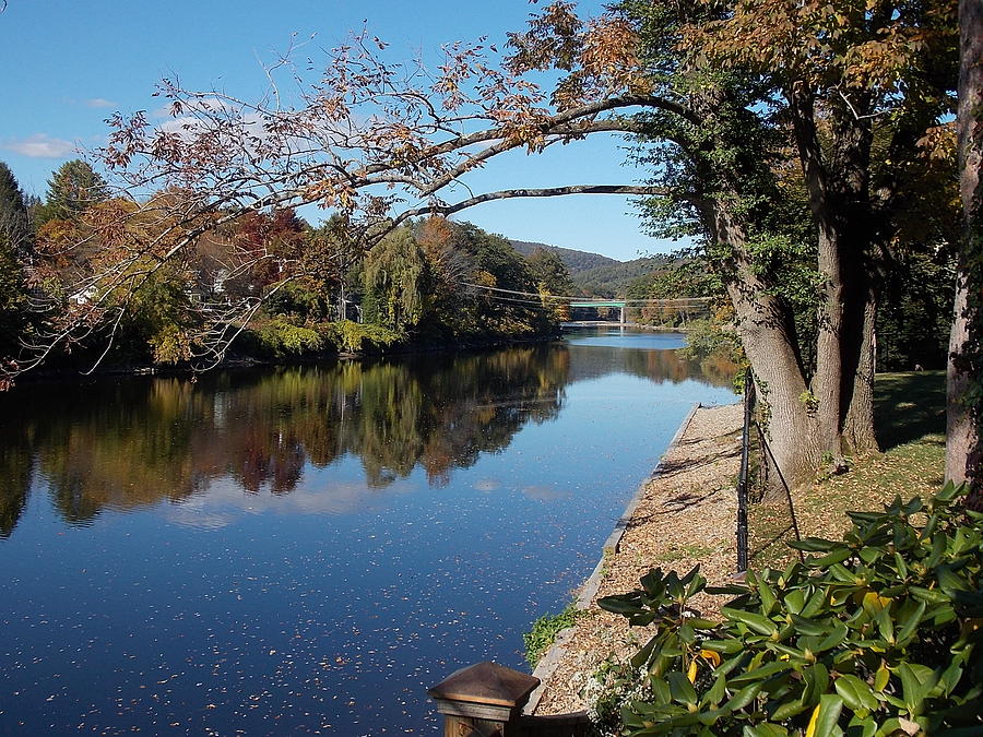 Riverfront in Shelburne Falls Photograph by Nina Kindred