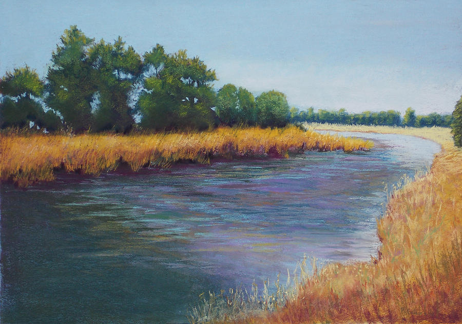Landscape Pastel - Rivers Bend by Rosemarie Caffarelli