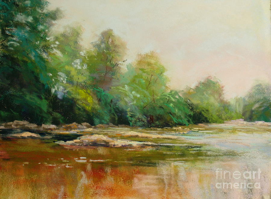 River's Edge Painting by Virginia Dauth - Fine Art America