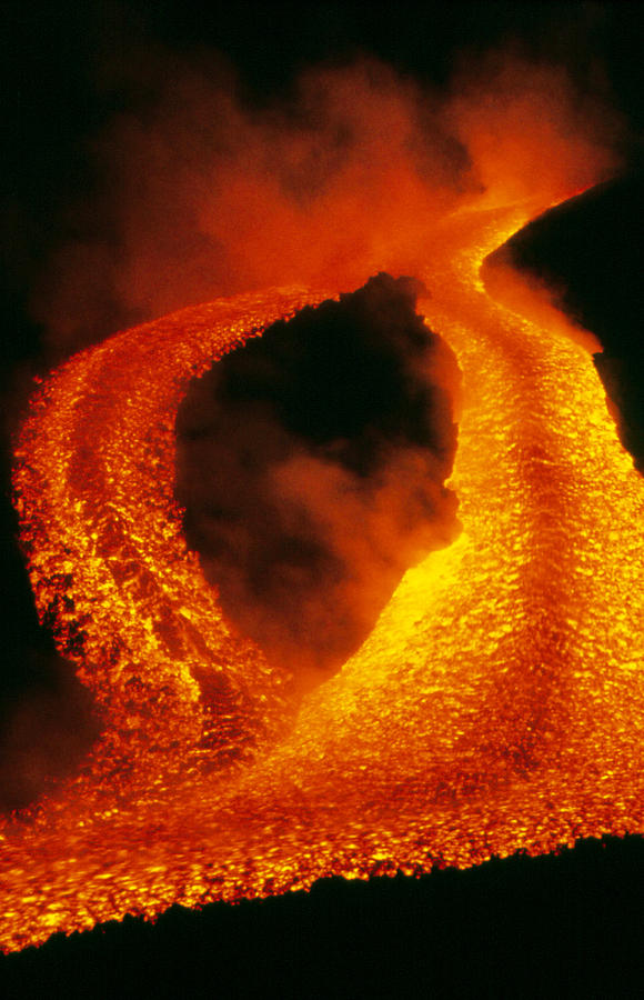 Rivers Of Molten Lava Photograph by Gianni Tortoli