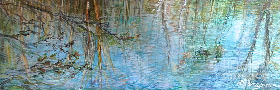 Rivers stories  Painting by Delona Seserman