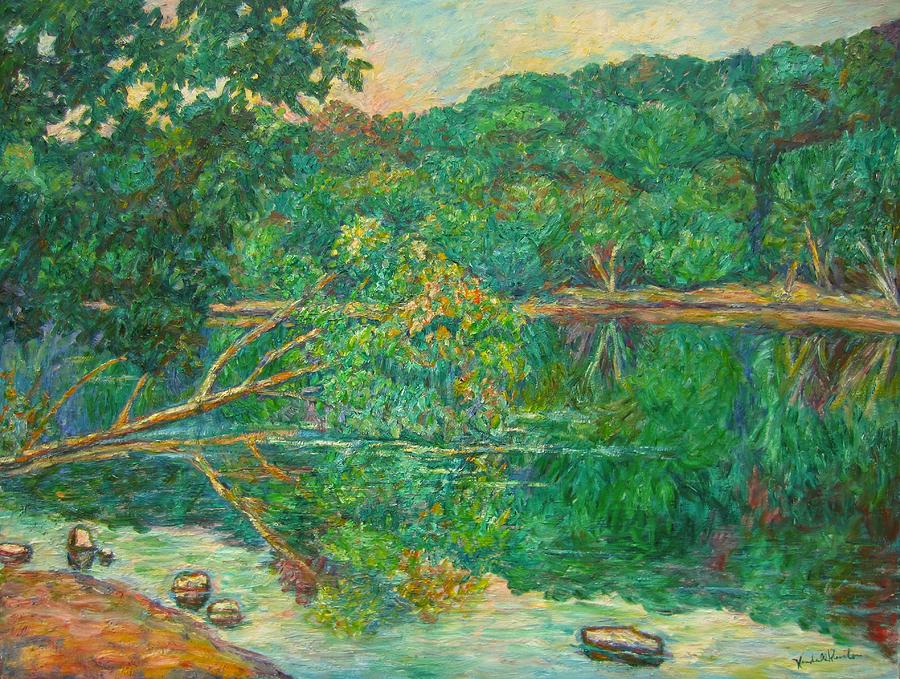 Riverview Reflections Painting by Kendall Kessler