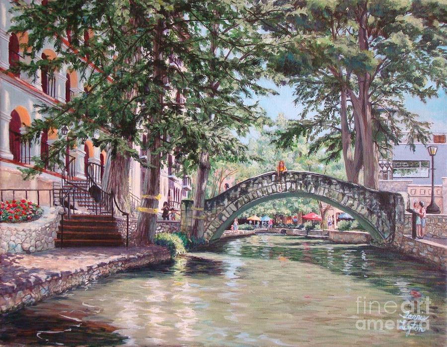 San Antonio Painting - Riverwalk Stroll by Terrie Leyton