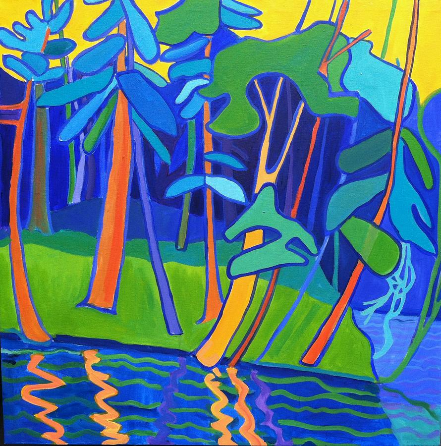 Riverwoods Painting by Debra Bretton Robinson