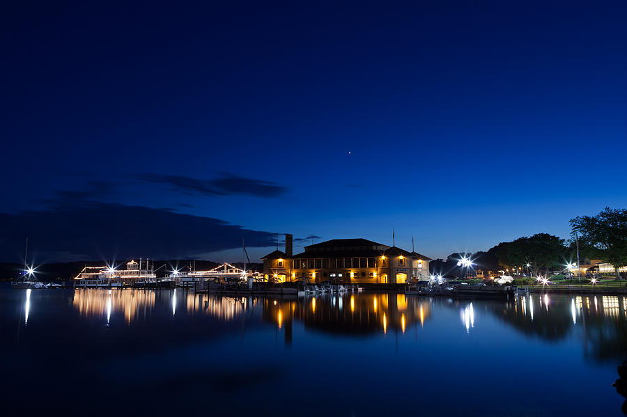 Boat Photograph - Riviera Blue by Steve Gadomski