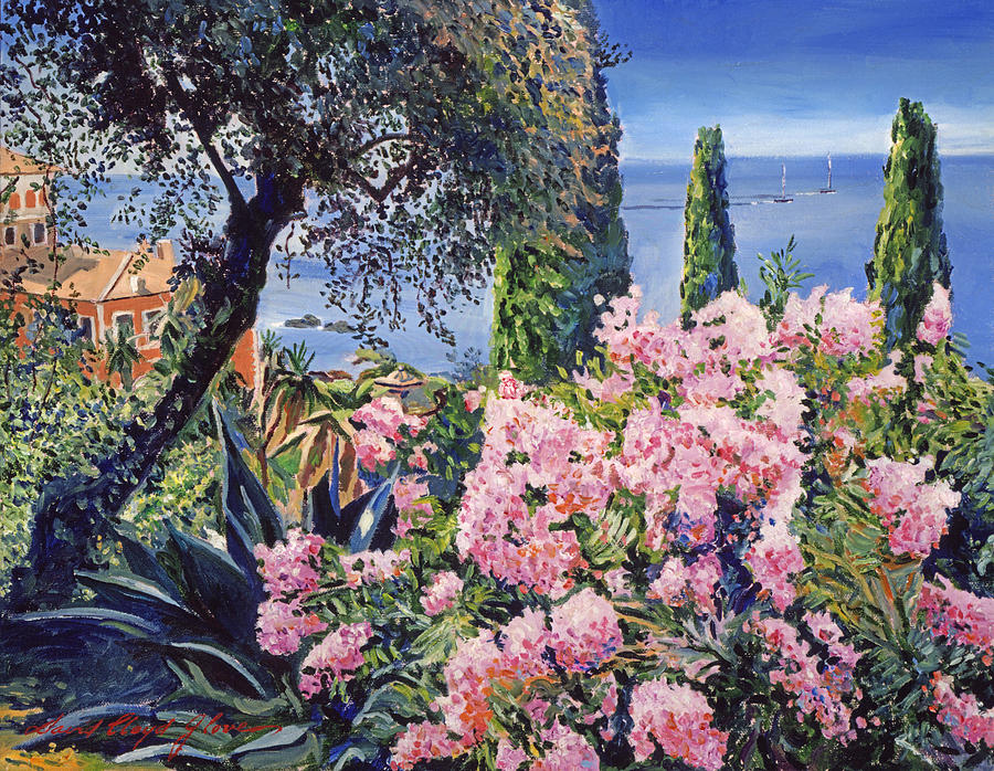 Riviera Coast Painting by David Lloyd Glover