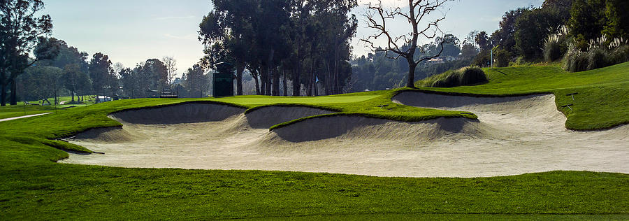 Riviera Country Club Photograph - Riviera Country Club Golf Course Hole Photo 2 Panorama by Phil Reich
