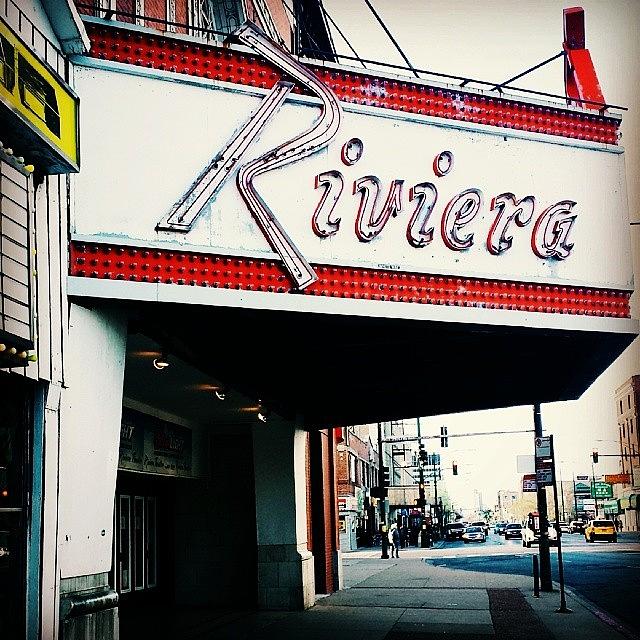 Chicago Photograph - Riviera Theater, Uptown. #chicago by Kristin Hertko