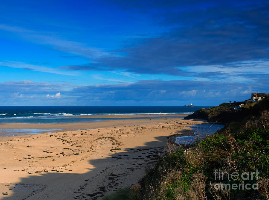 Beach Photograph - Riviere Sands Cornwall by Louise Heusinkveld