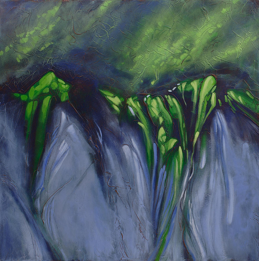 Abstract Painting - Rivulets by Carlynne Hershberger