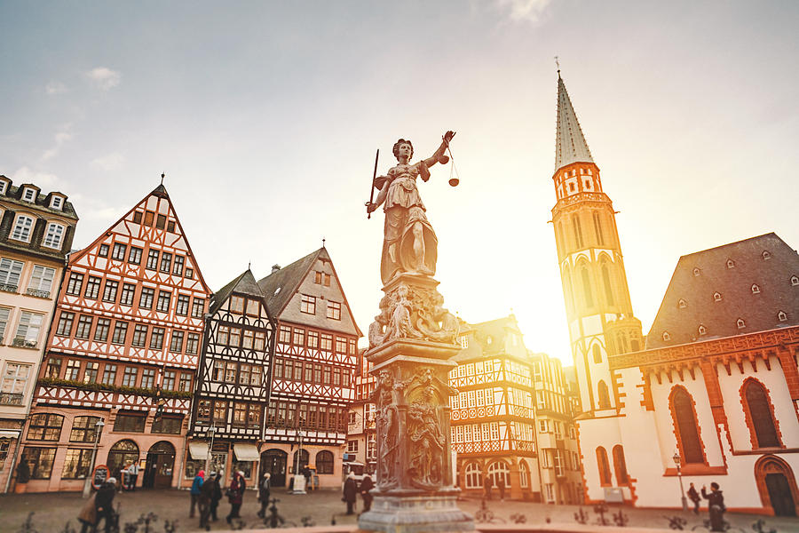Römerberg Old Town Square in Frankfurt, Germany Photograph by Serts