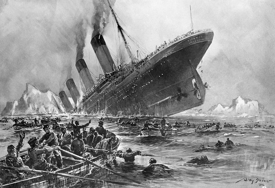 Rms Titanic Sinking, 1912 Photograph by Science Source