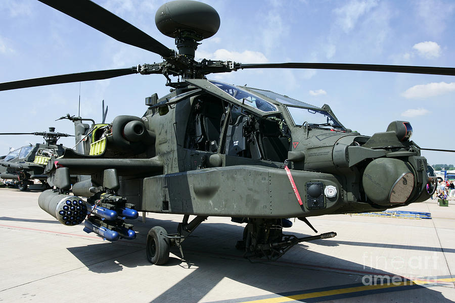 RNLAF longbow apache ah-64d helicopter gunship static display ...