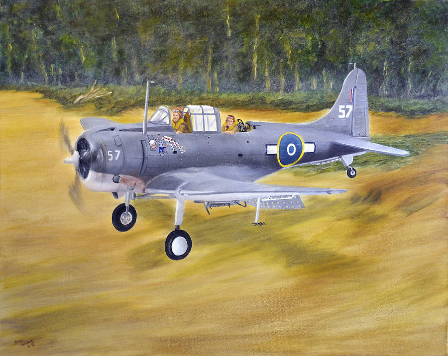 Rnzaf Painting - RNZAF pacific war by Don  Wilkie