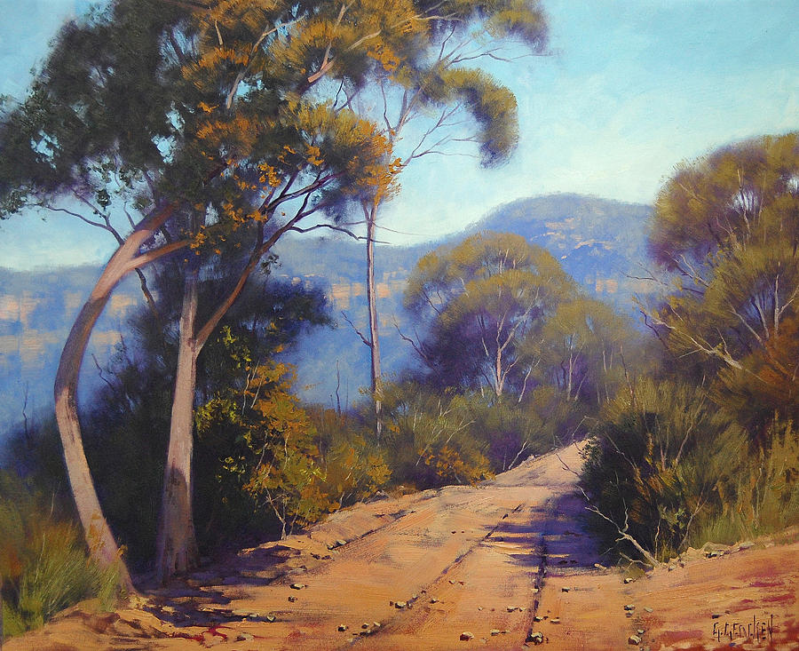 Road Along Narrow Neck Katoomba Painting