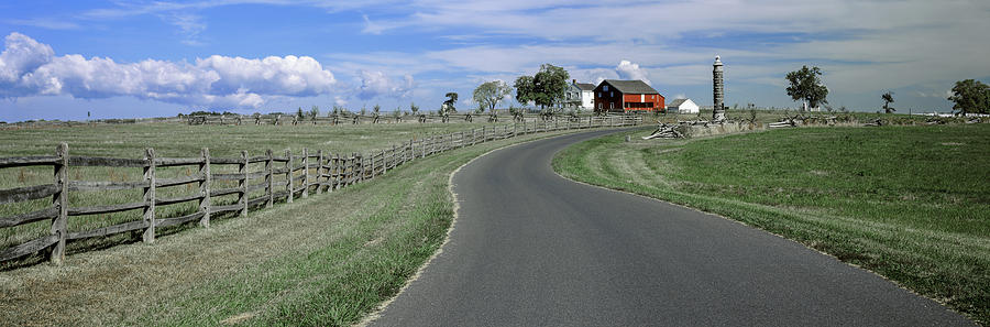Gettysburg National Park Photograph - Road At Gettysburg National Military by Panoramic Images