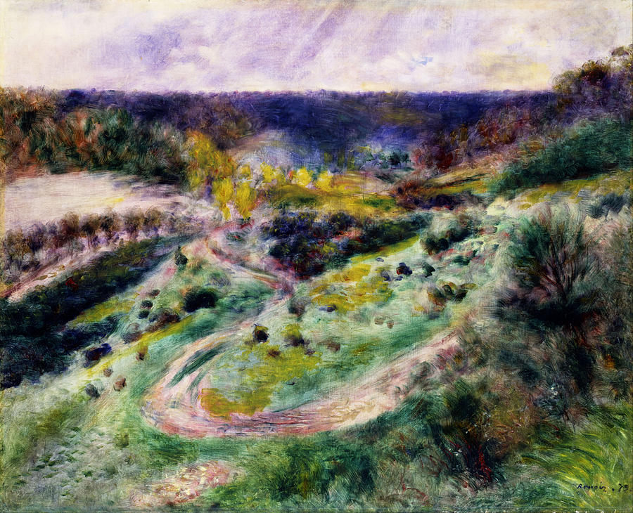 Road at Wargemont Painting by Pierre-Auguste Renoir