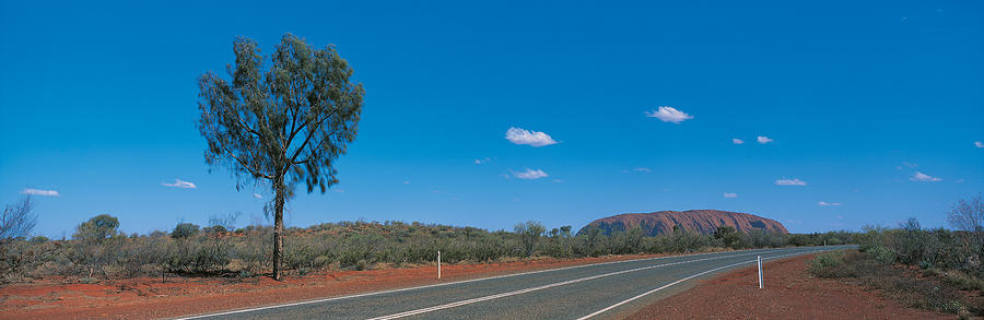 National Parks Photograph - Road Ayers Rock Uluru-kata Tjuta by Panoramic Images