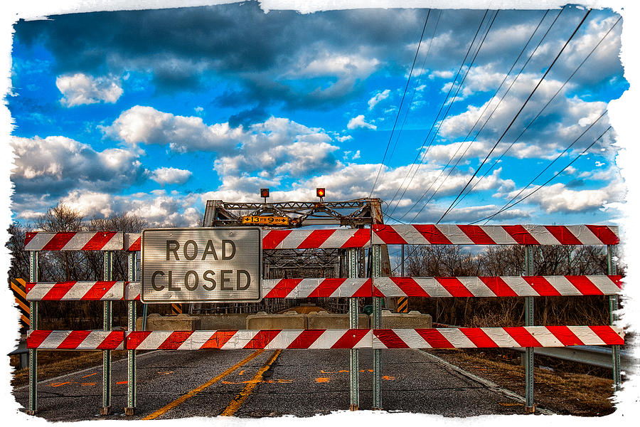 Road Closed Photograph by Robert FERD Frank