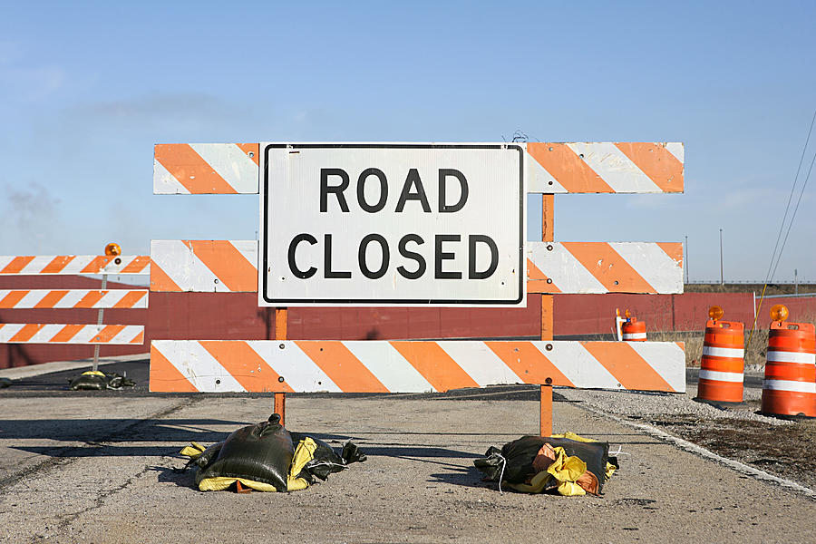 Road Closed Sign Photograph by Ftwitty