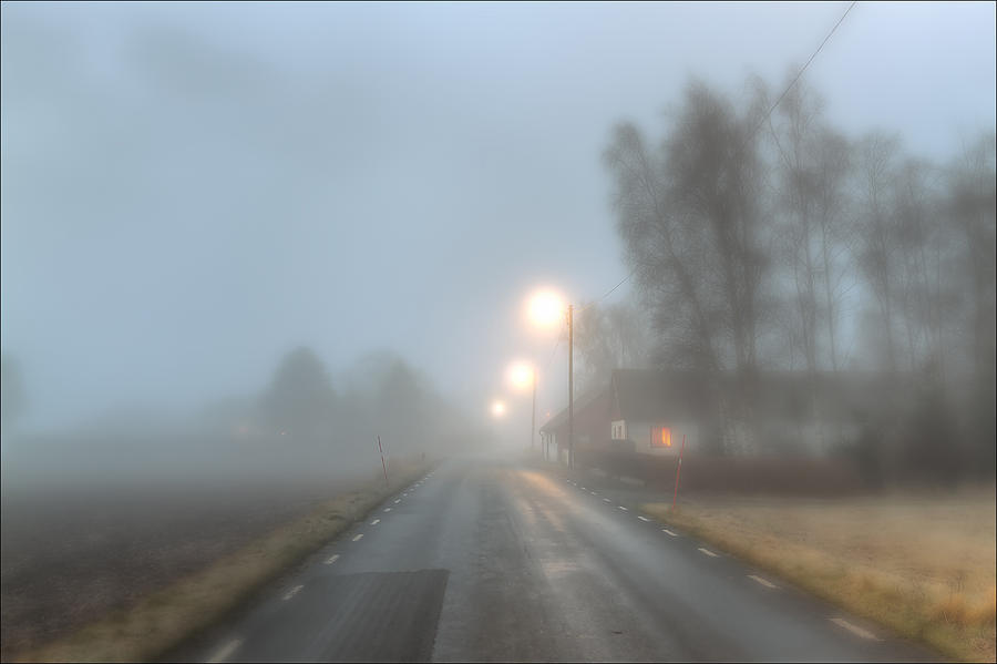 Road Into The Fog Photograph by EXparte SE