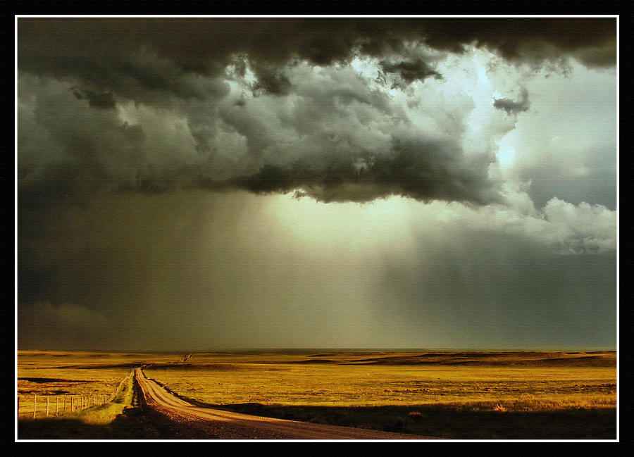 Road into the Storm Photograph by Steven Reed