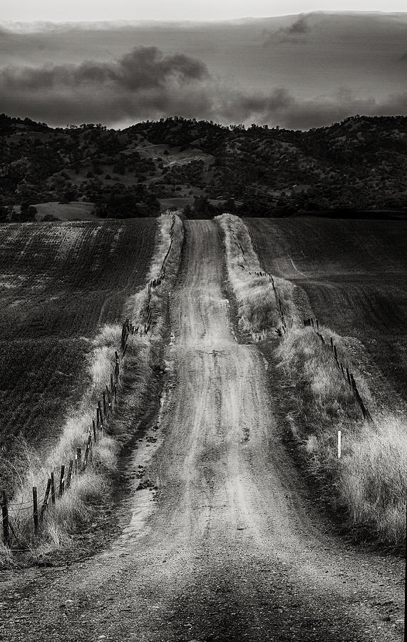 Farm Photograph - Road Into The Hills by Robert Woodward