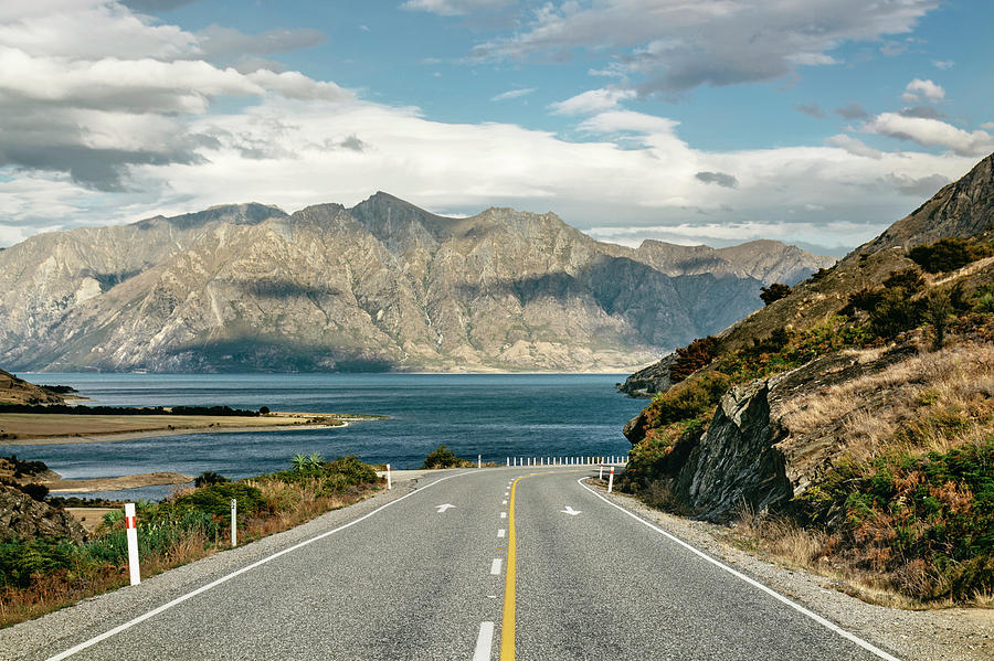 Road Leading To Lake Hawea Photograph by Mathieu B. Morin Road Leading To Lake Hawea Photograph by Mathieu B. Morin