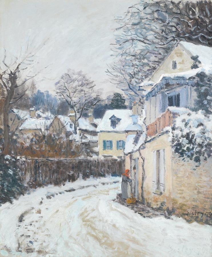 Road Louveciennes Painting by Celestial Images
