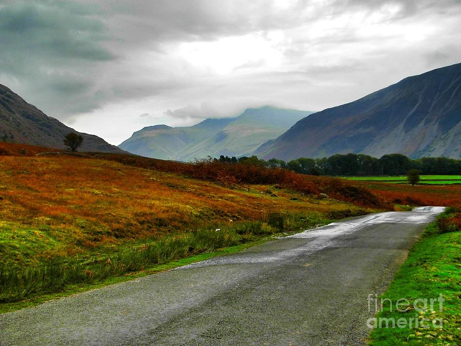 Road of The Cumbrian Mountain Pass Photograph by Joan-Violet Stretch