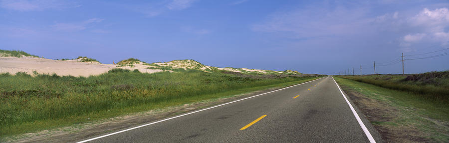 Transportation Photograph - Road Passing Through A Landscape, North by Panoramic Images