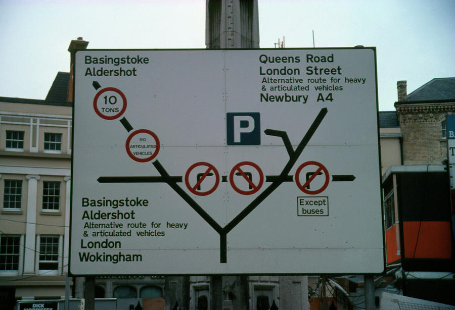 Road Sign In Reading Photograph by Robin Scagell/science Photo Library