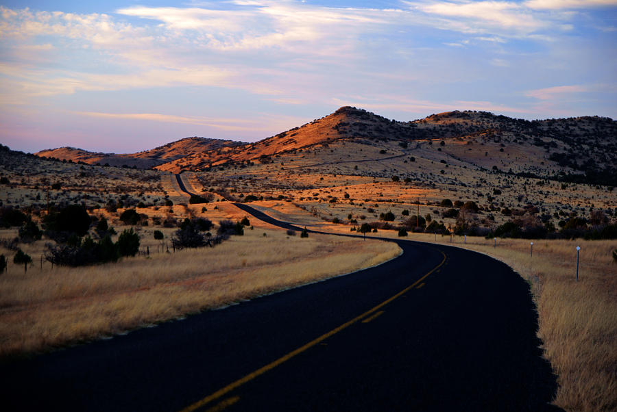 Road Through Davis Mountains Photograph by Daniel Woodrum