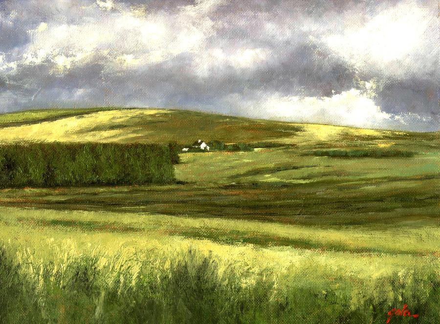 Irland Painting - Road to Ardara by Jim Gola Irland Painting - Road to Ardara by Jim Gola