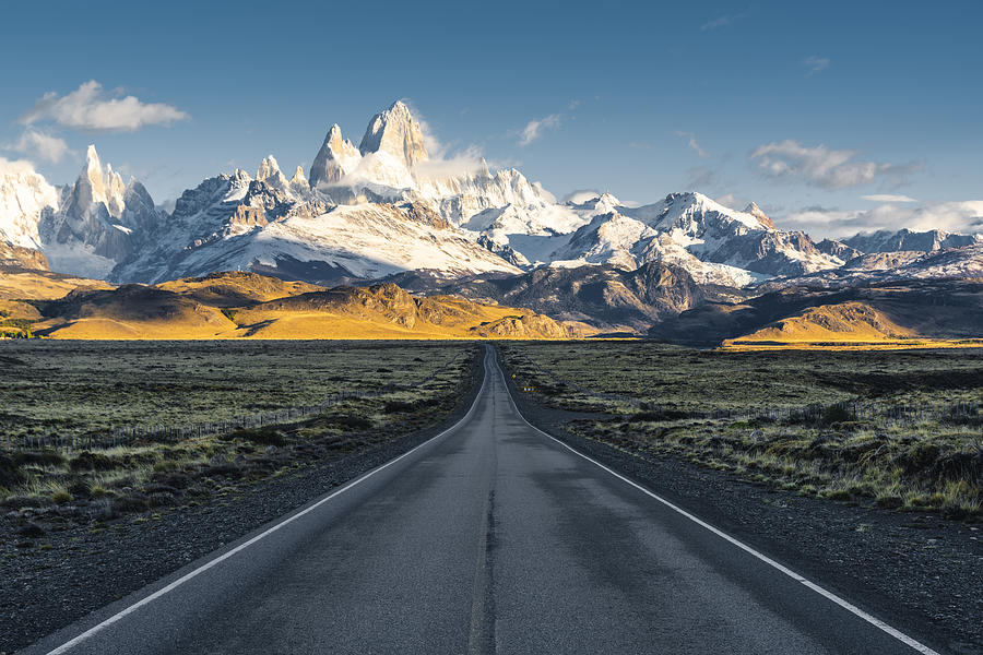 Road to El Chalten and Mt Fitz Roy, Patagonia, Argentina Photograph by © Marco Bottigelli