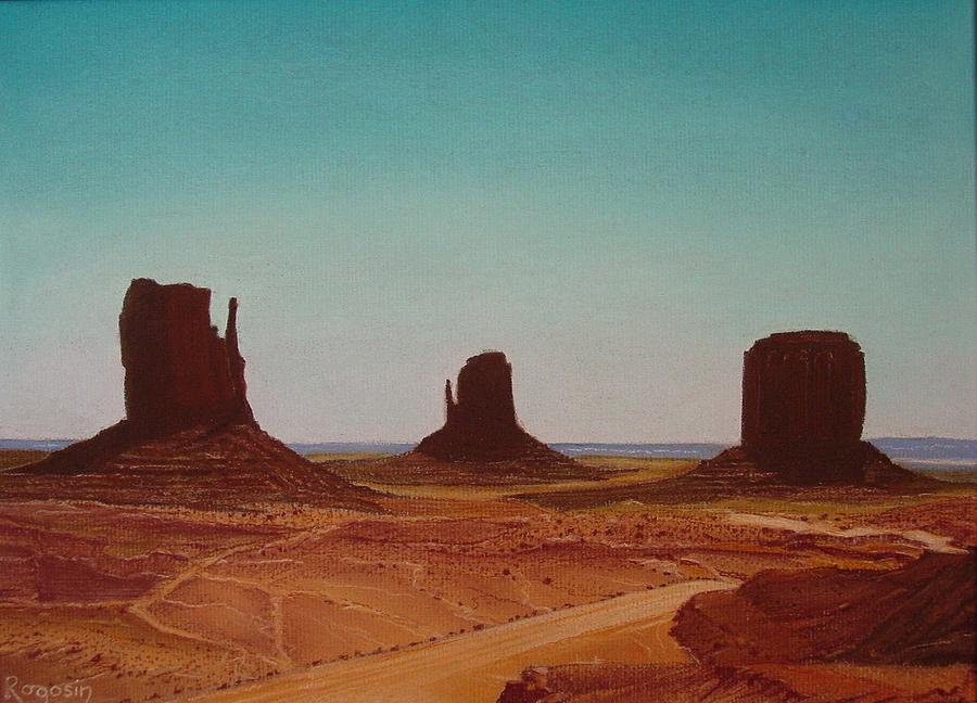 Mountain Pastel - Road to Monument Valley by Harvey Rogosin